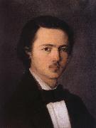 Nicolae Grigorescu Self Portrait oil painting